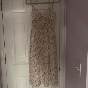 Summer dress, floral, spaghetti strap